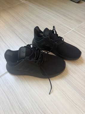 adidas Black Lightweight Mesh Running Sneakers